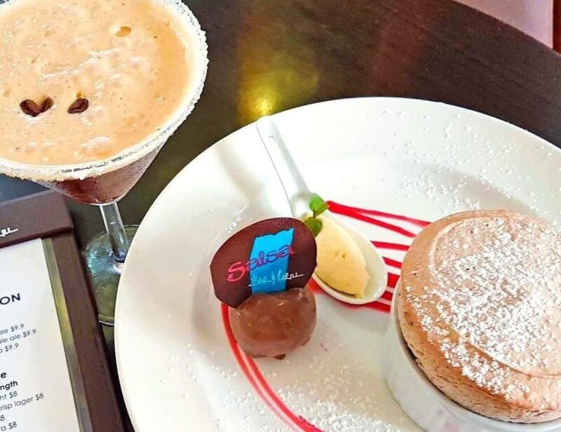 Salsa Bar & Grill, Espresso Martini & Chocolate Soufflé combo